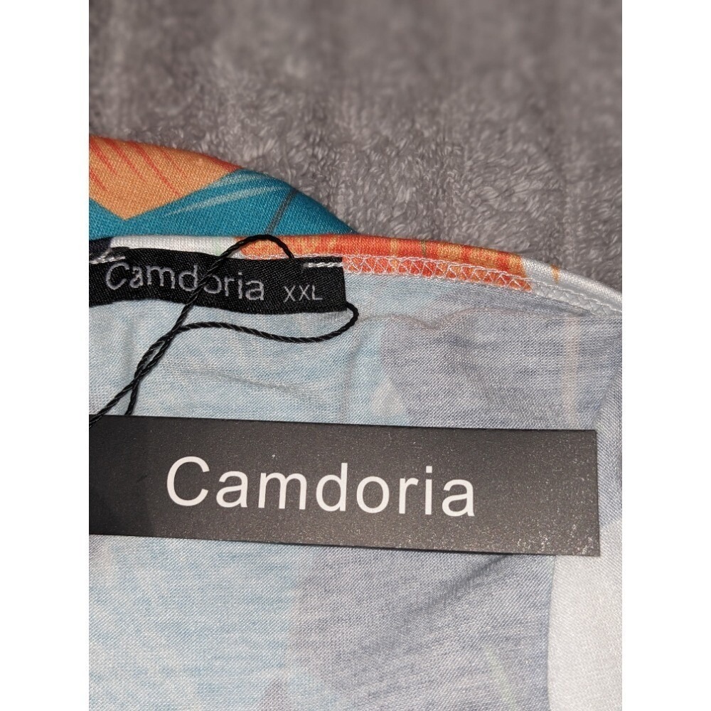 Camdoria Maxi Dress Tropical‎ Print Sleeveless Vacation Summer Dress XXL NWT - Picture 4 of 9
